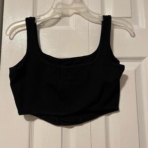 Altar'd State black cropped corset top